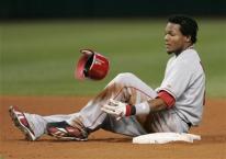 Erick Aybar is out at second base.jpg