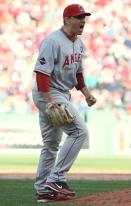 Brian Fuentes celebrating Angel's 2009 NLDS win.JPG