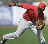 Erick Aybar snatches a ground ball.jpg